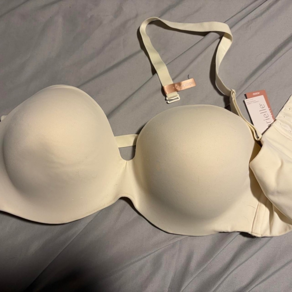 Ambrielle Multi-Way Strapless Bra Ivory Cream 42DD NWT